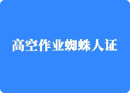 日本黄片鸡巴高空作业蜘蛛人证